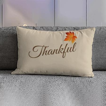 Yellow Leaf Monogram Design Customized Photo Printed Pillow Cover