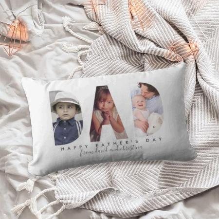 Father's Day Photo Collage Customized Photo Printed Pillow Cover