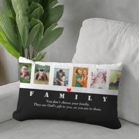 Family Photo Collage Customized Photo Printed Pillow Cover