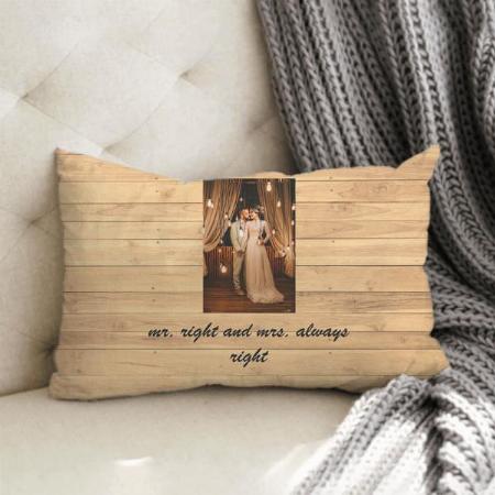 Modern Couple Photo Customized Photo Printed Pillow Cover