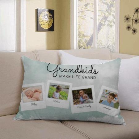 Cute Children Photo Collage Customized Photo Printed Pillow Cover