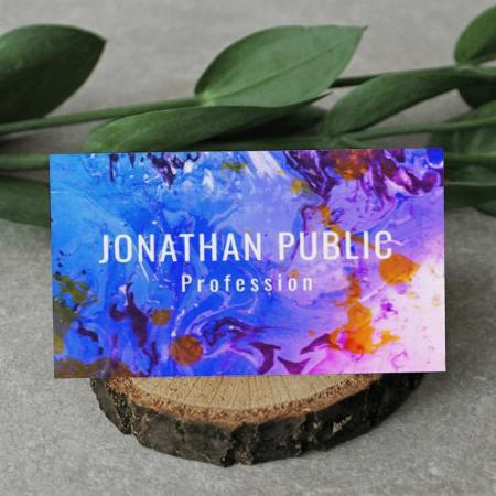 Modern Abstract Elegant Template Customized Rectangle Visiting Card