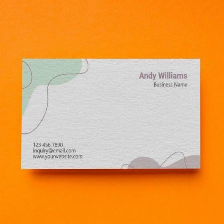 Abstract Design Customized Rectangle Visiting Card