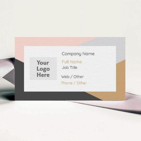 Classic Company Logo Customized Rectangle Visiting Card