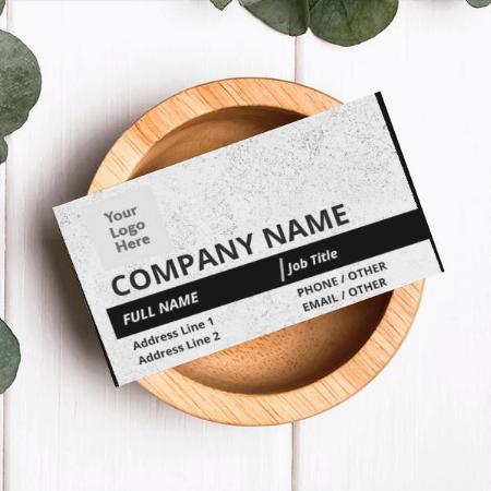 White And Black Color Design Customized Rectangle Visiting Card