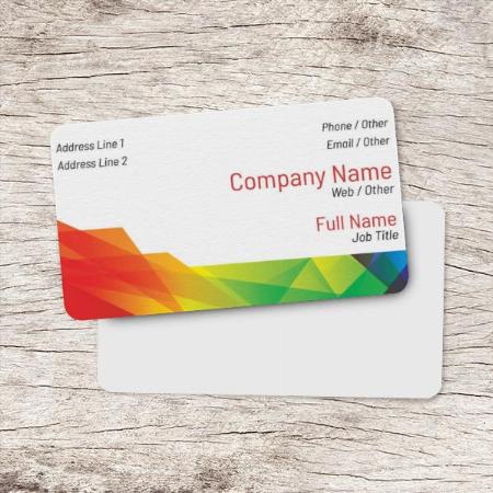 Bold & Colourful Premium Customized Rectangle Visiting Card