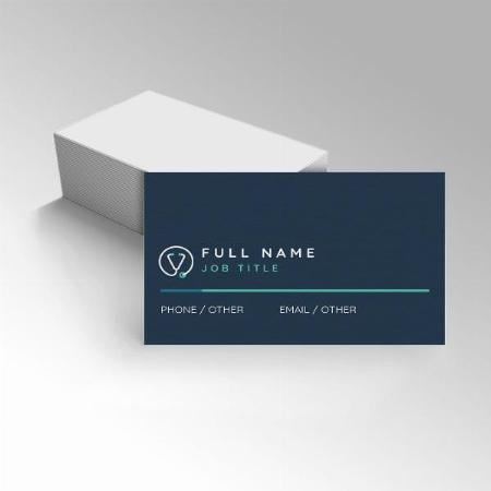 Medical Professionals Customized Rectangle Visiting Card