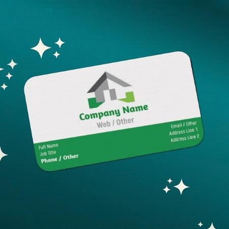 Building Construction Customized Rectangle Visiting Card