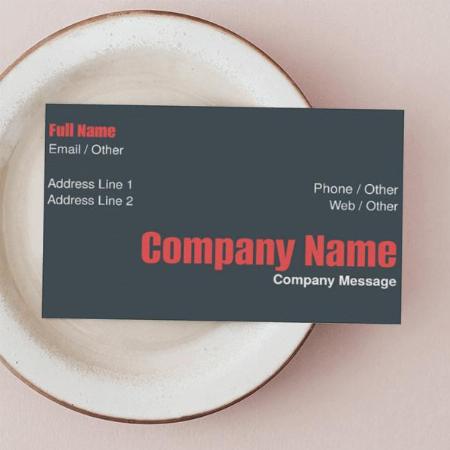 Information & Technology Customized Rectangle Visiting Card