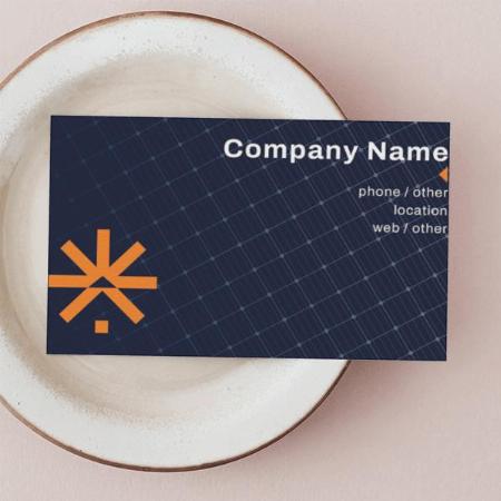 Square Pattern Design Customized Rectangle Visiting Card