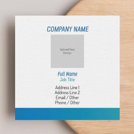Financial Consulting Customized Square Visiting Card
