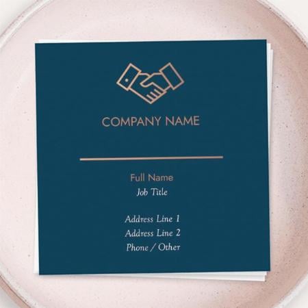 Finance & Insurance Customized Square Visiting Card