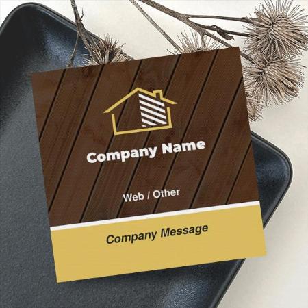 Roofing Standard Customized Square Visiting Card