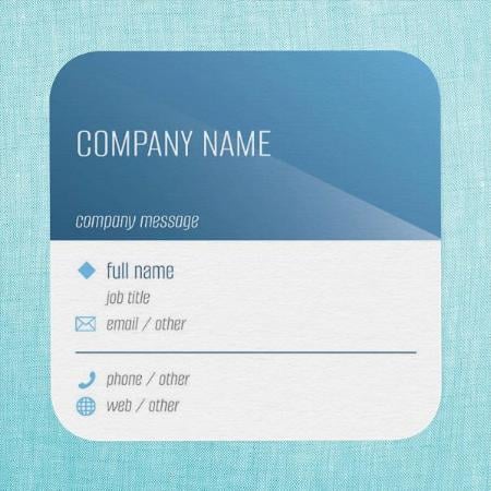 Information & Technology Customized Square Visiting Card