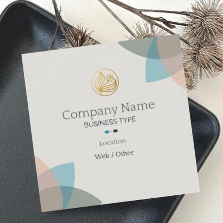Health & Wellness Customized Square Visiting Card