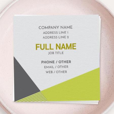 Marketing & Communications Customized Square Visiting Card