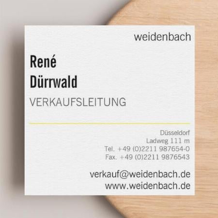 Typographie Cool Customized Square Visiting Card