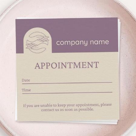 Massage & Skin Care Customized Square Visiting Card