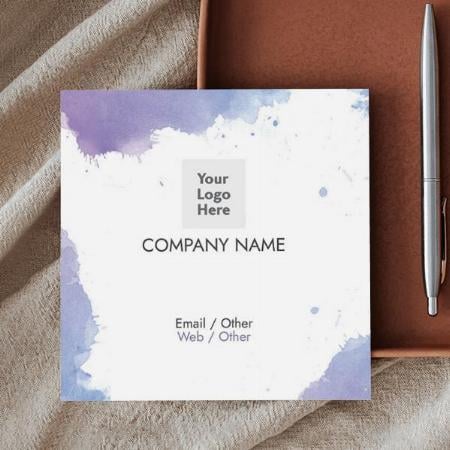 Abstract Watercolor Stylis Customized Square Visiting Card