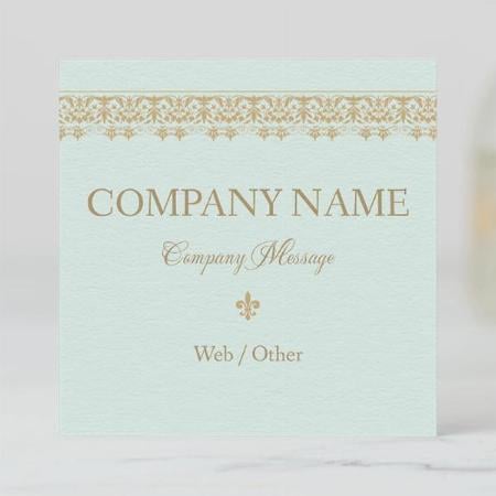 Beauty & Fashion Customized Square Visiting Card