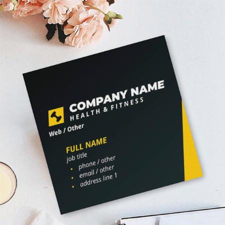 Dance Fitness Customized Square Visiting Card