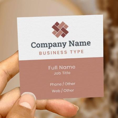 Flooring & Tiling Customized Square Visiting Card
