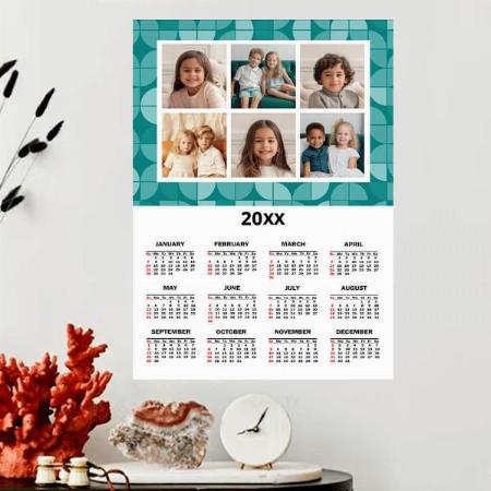 Geometrical Pattern Photo Design Customized Photo Printed Poster Calendar