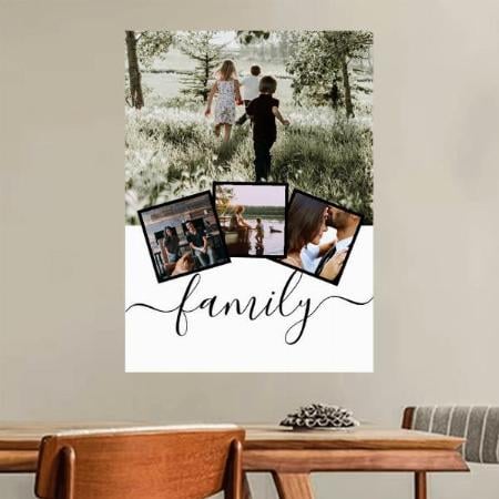 Family Photo Collage Customized Photo Printed Vertical Portrait Poster