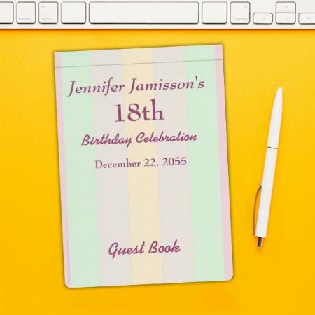 80th Birthday Party Customized Photo Printed Notebook