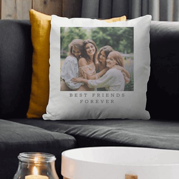 Best Friends Forever Design Photo Customized Photo Printed Cushion
