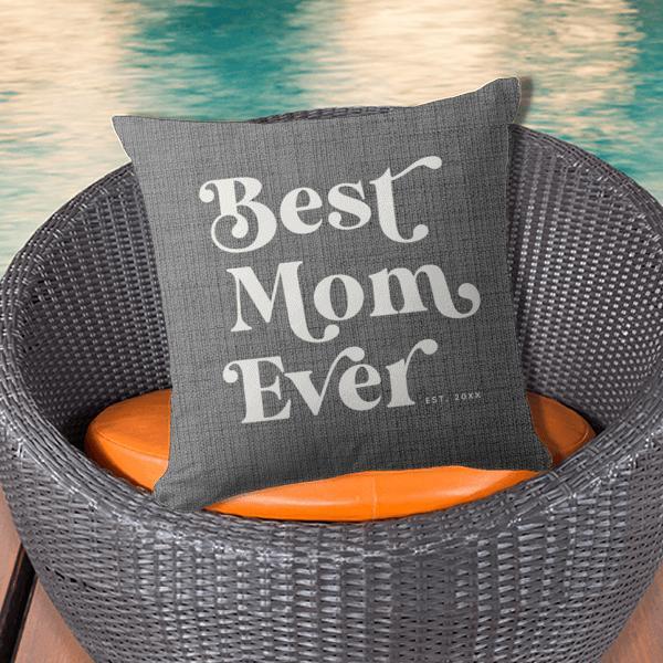 Best Mom Ever Customized Photo Printed Cushion