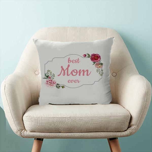 Best Mom Ever Customized Photo Printed Cushion