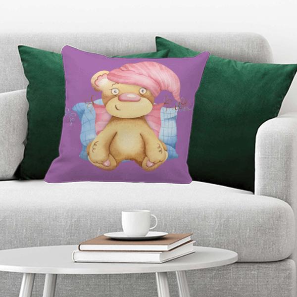 Bear Design Customized Photo Printed Cushion
