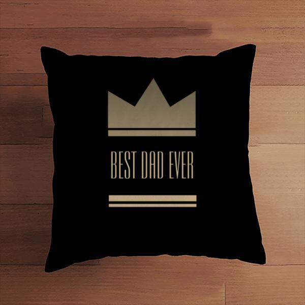Best Dad Ever Customized Photo Printed Cushion
