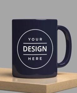 Blue Full Color Customized Photo Printed Coffee Mug