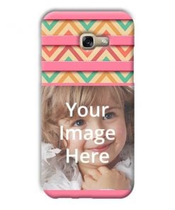 Zig Zag Pattern Design Custom Back Case for Samsung Galaxy A5 2017