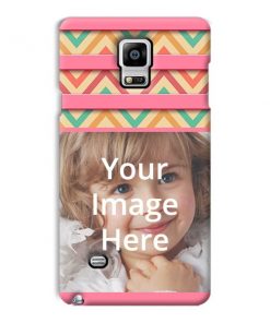 Zig Zag Pattern Design Custom Back Case for Samsung Galaxy Note 4