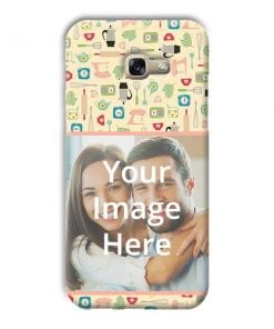 Random Objects Design Custom Back Case for Samsung Galaxy A3 2017