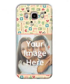 Random Objects Design Custom Back Case for Samsung Galaxy J7 2016