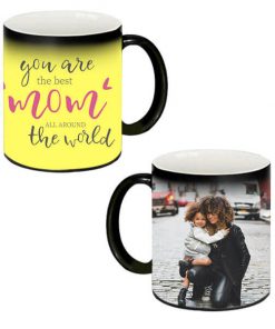 Custom Magic Mug - Black - You are the Best Mom Design
