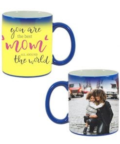Custom Blue Magic Mug - You are the Best Mom Design