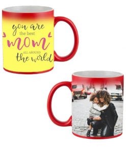 Custom Red Magic Mug - You are the Best Mom Design