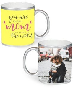 Custom Silver Mug - You are the Best Mom Design