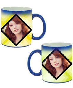 Custom Blue Magic Mug - Dual Image Design