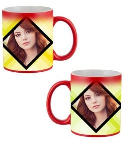 Custom Red Magic Mug - Dual Image Design