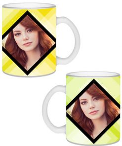 Custom Transparent Frosted Mug - Dual Image Design