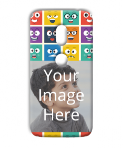 Emoji Expressions Design Custom Back Case for Moto G4 4th Generation