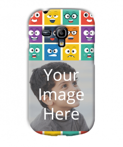 Emoji Expressions Design Custom Back Case for Samsung Galaxy S Duos S7562