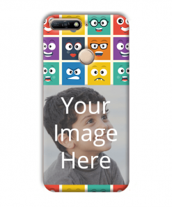 Emoji Expressions Design Custom Back Case for Huawei Honor 7A