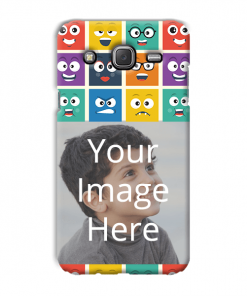 Emoji Expressions Design Custom Back Case for Samsung Galaxy Mega 5.8